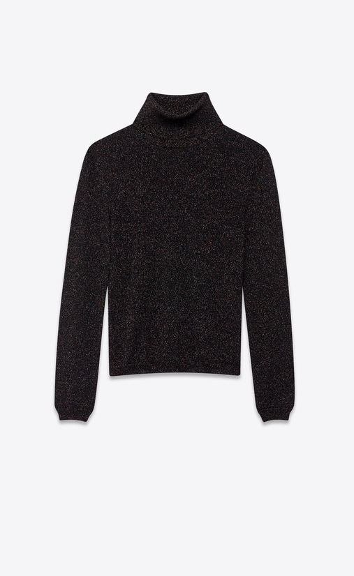 lurex wool turtleneck